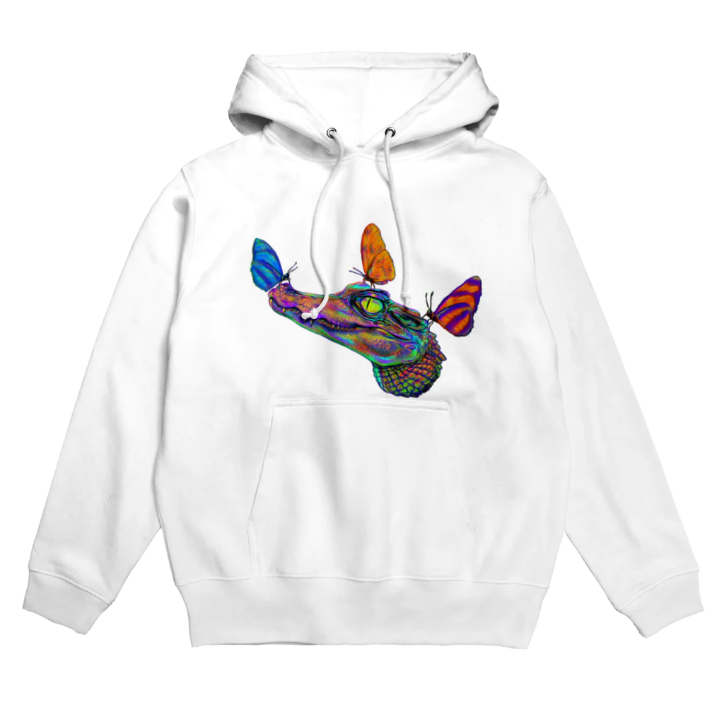 くろいもり3のからふるあにまる『ワニ』 Hoodie