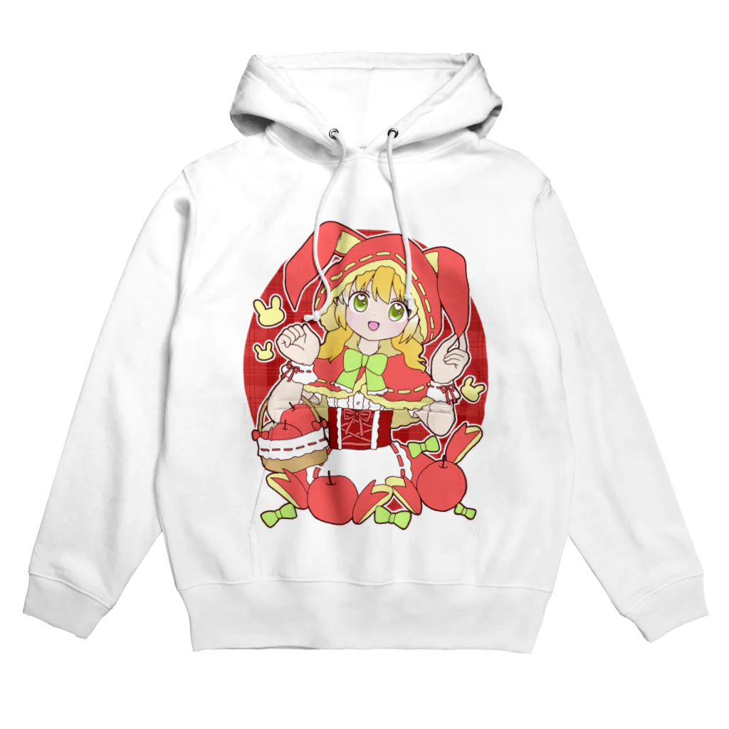 かわいいもののおみせ　いそぎんちゃくのうさぎリンゴ赤ずきんちゃん Hoodie