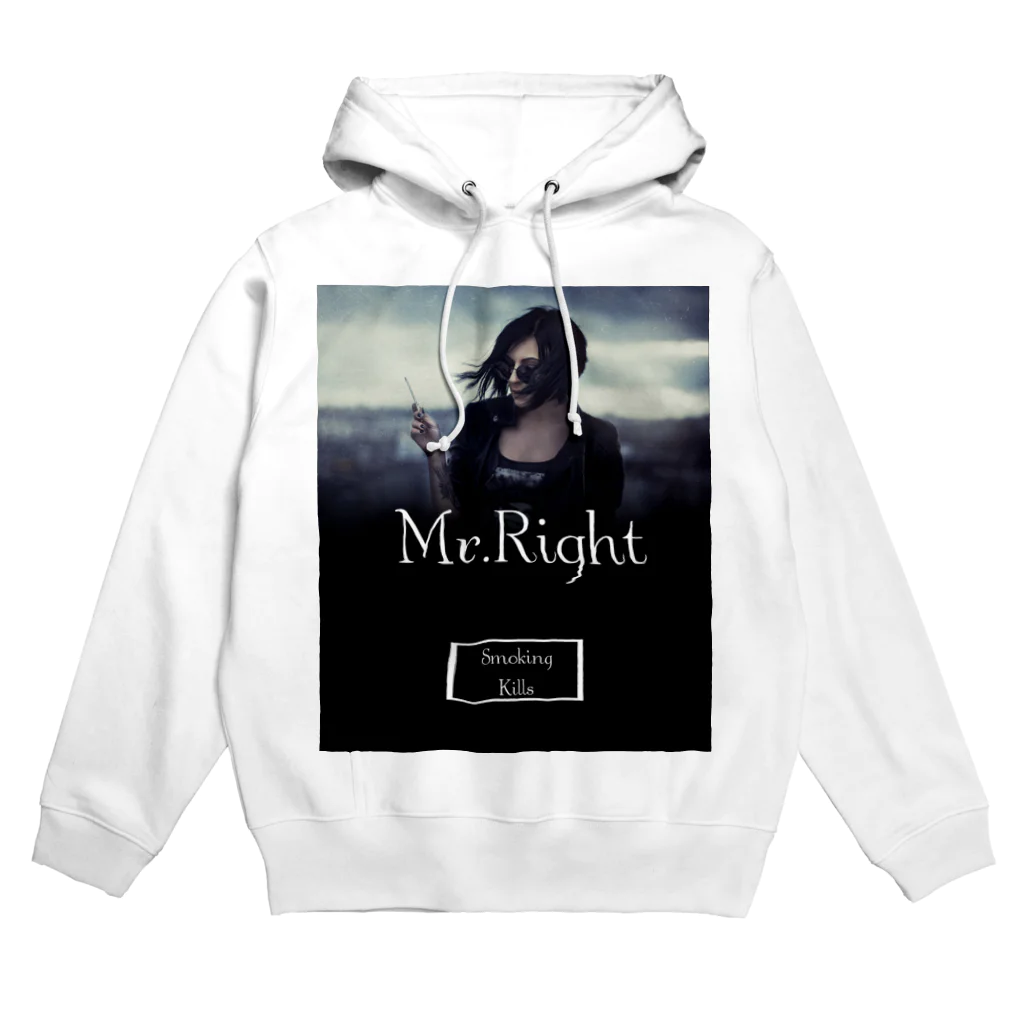 Mr.Rightの映画のジャケットのようなファッションアイテム Smoking Kills Hoodie