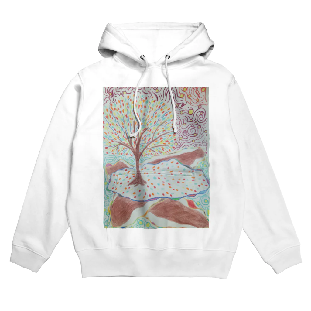 I.RO.HA.NI.HO.HE.To.のColorful tree Hoodie