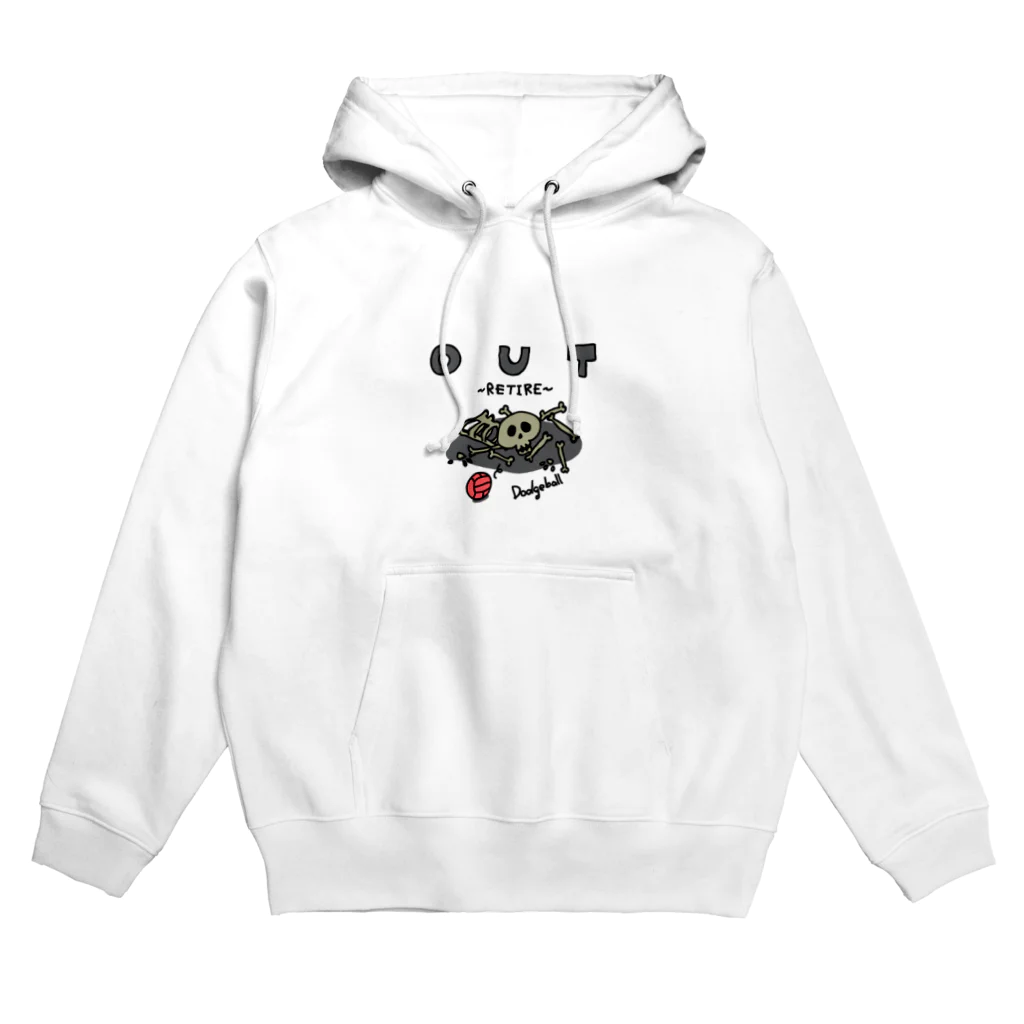 PokuStarのドッジボール　ガイコツアウト Hoodie