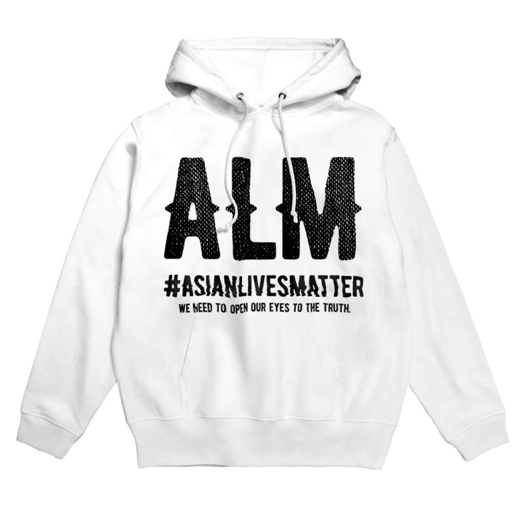 SANKAKU DESIGN STOREのAsian Lives Matter。 黒 パーカー