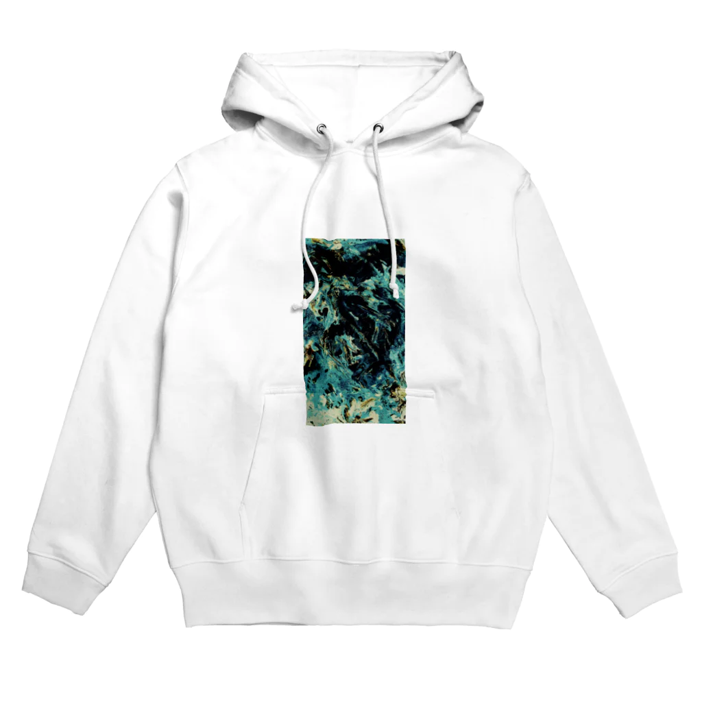 兎派のpaint_01_xx(emerald) Hoodie