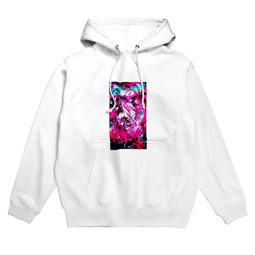 兎派のpaint_01_xx(vivid pink) Hoodie