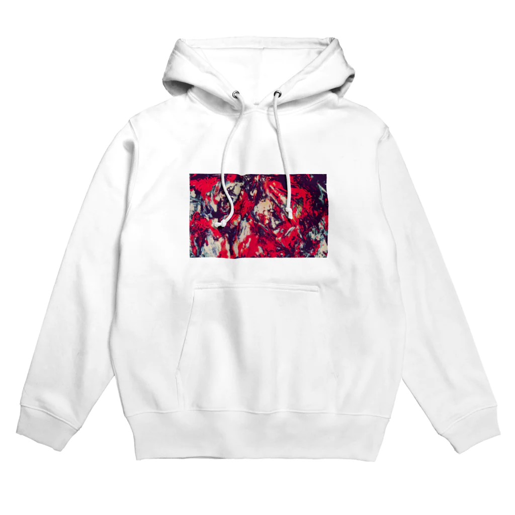 兎派のpaint_01_landscape(red) Hoodie