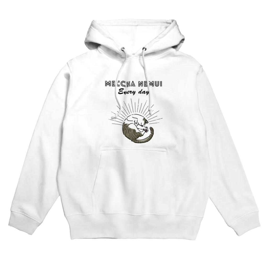 屋台 urukaのMECCHA NEMUI ねこ Hoodie