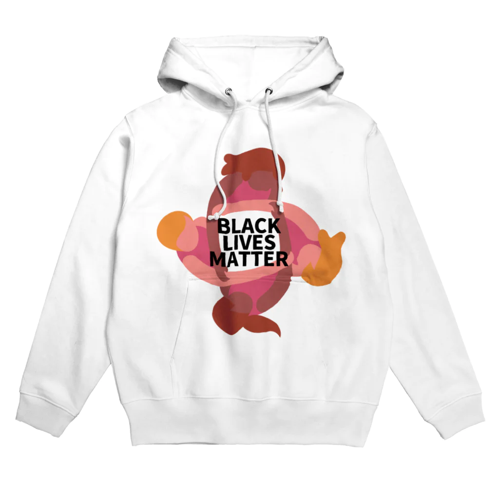 RIRI_designのBLACK LIVES MATTER（ブラック・ライブス・マター）サークル Hoodie