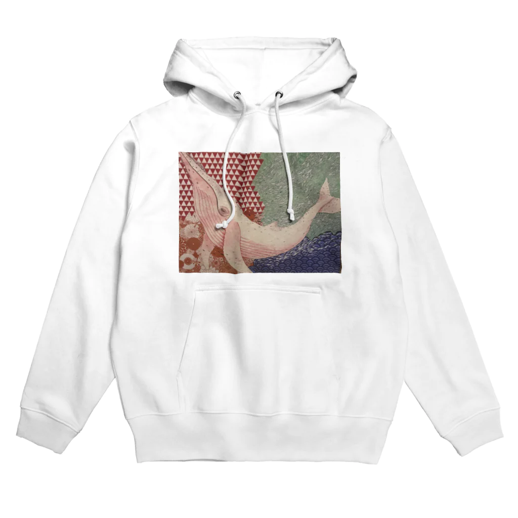 なっちゅ雑貨店の導き（赤くじら） Hoodie