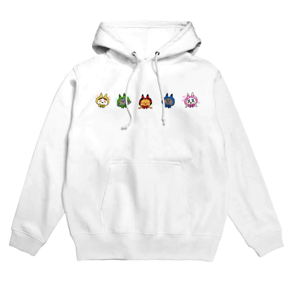 おそばのにゃんこずきんちゃんず Hoodie