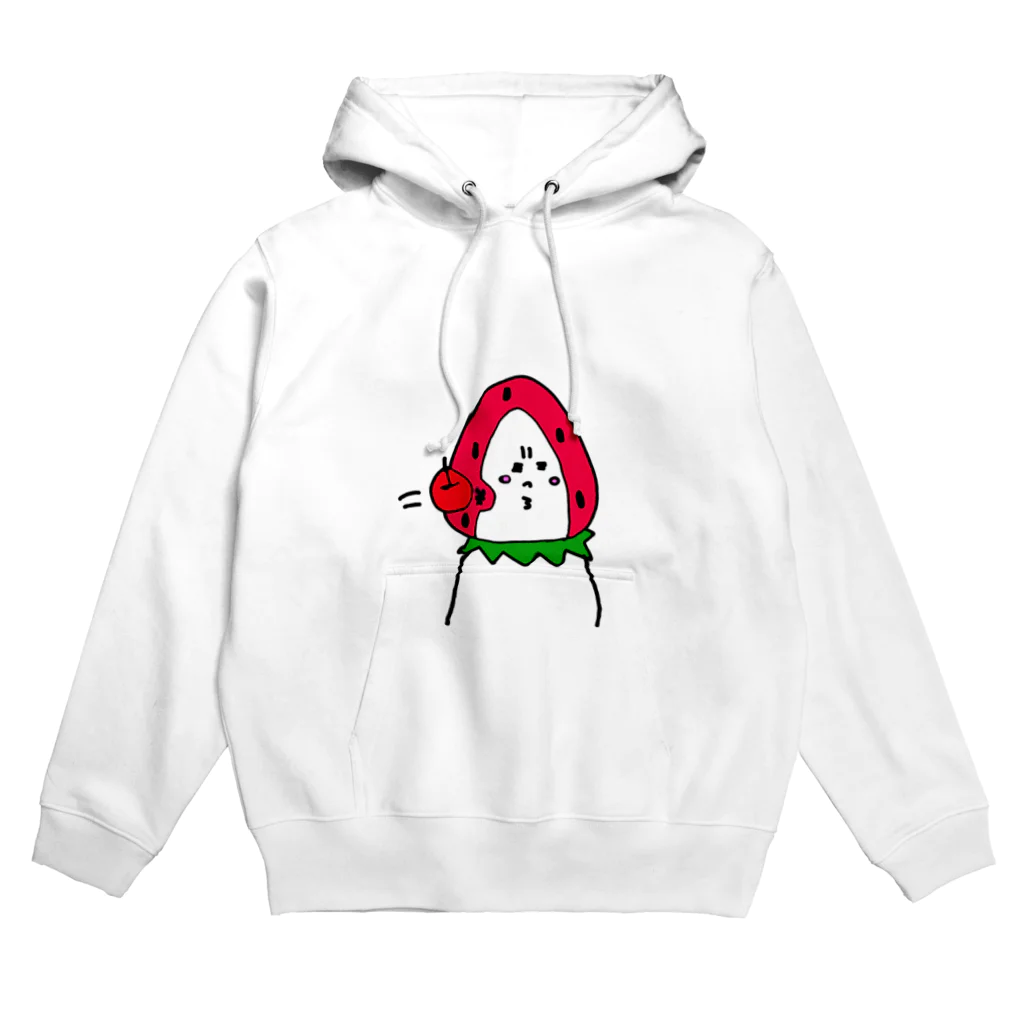 こんぺい工房のりんごがぶつかる恋するイチゴちゃん Hoodie