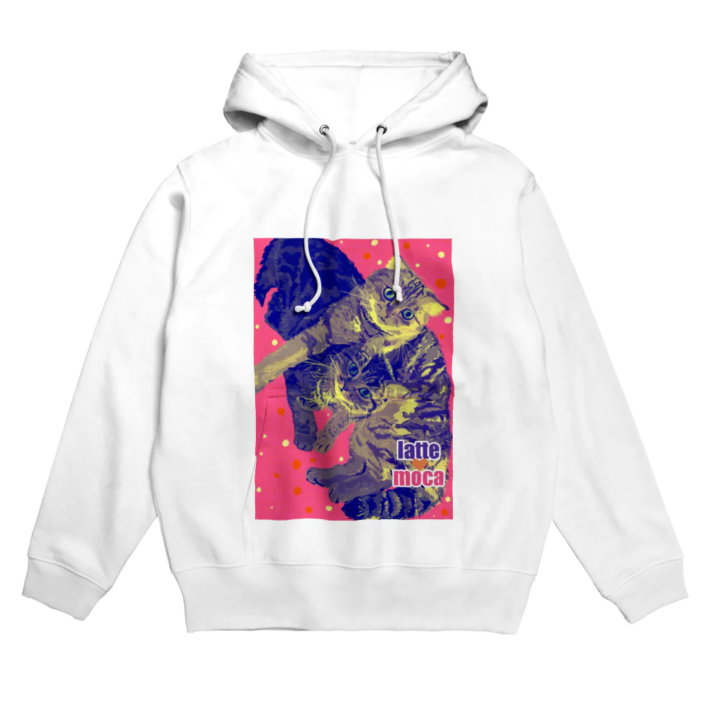 strtの猫のラテモカグッズ Hoodie