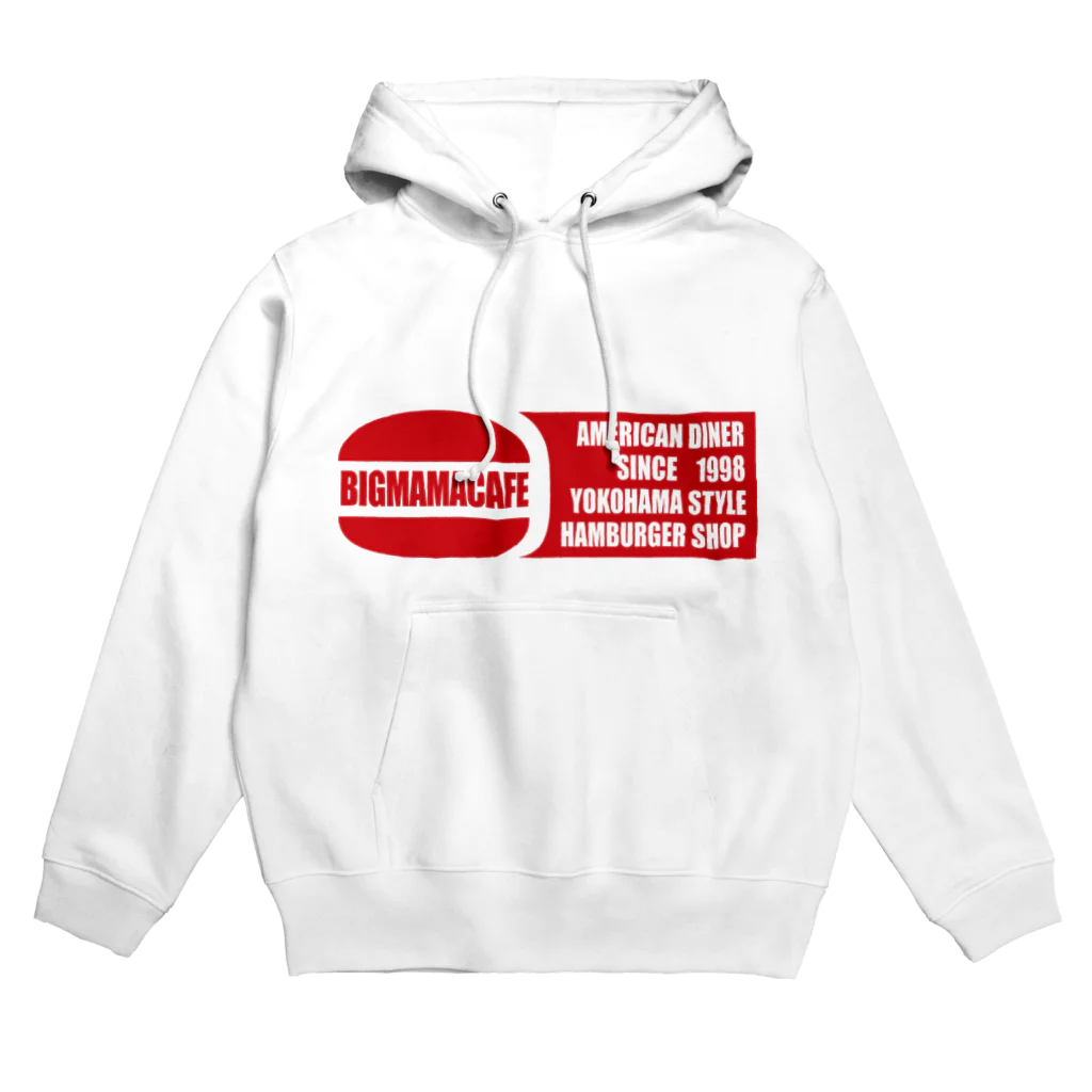 BigmamacafeのBigmamacafe レッドロゴ Hoodie