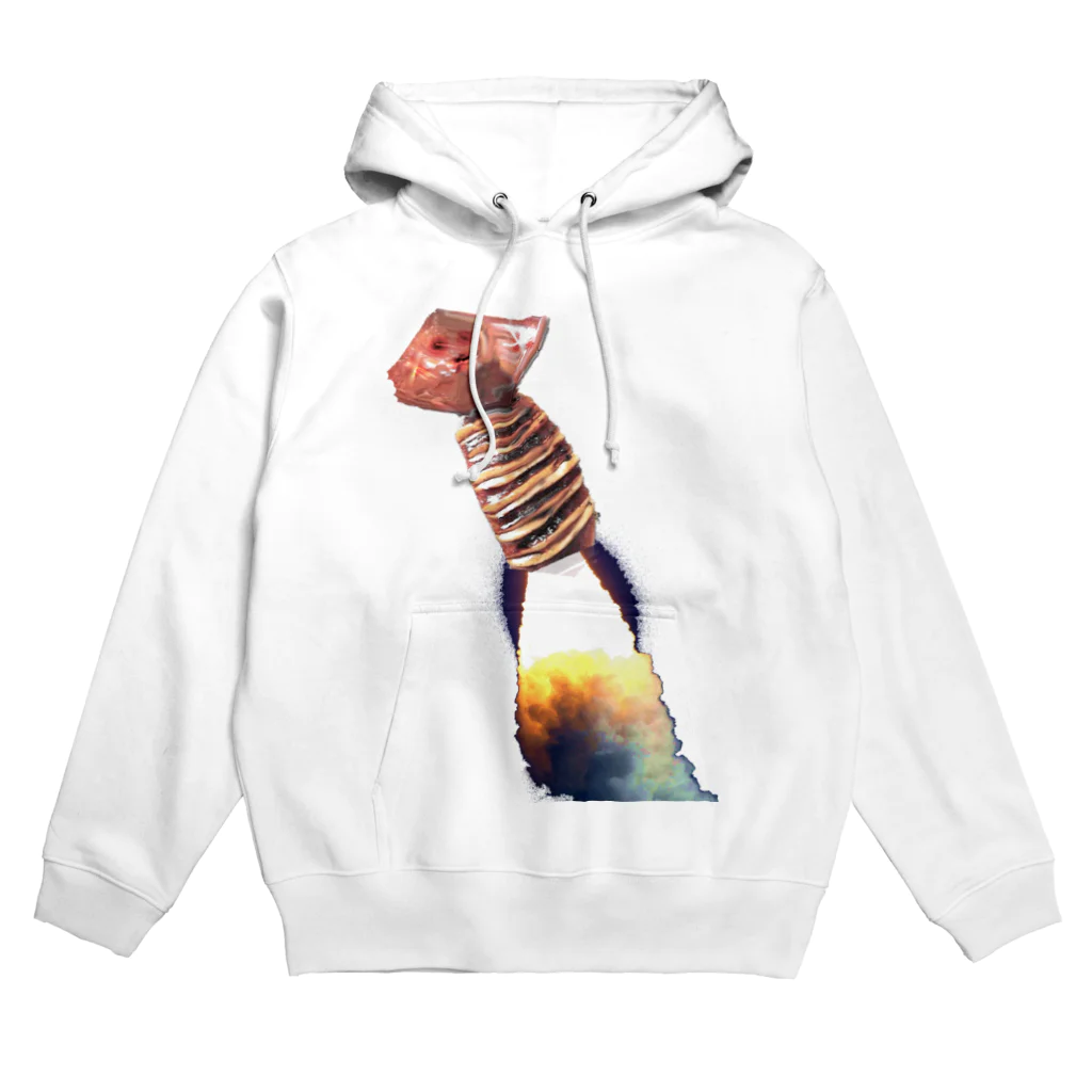 アズペイントのイカロケット Hoodie