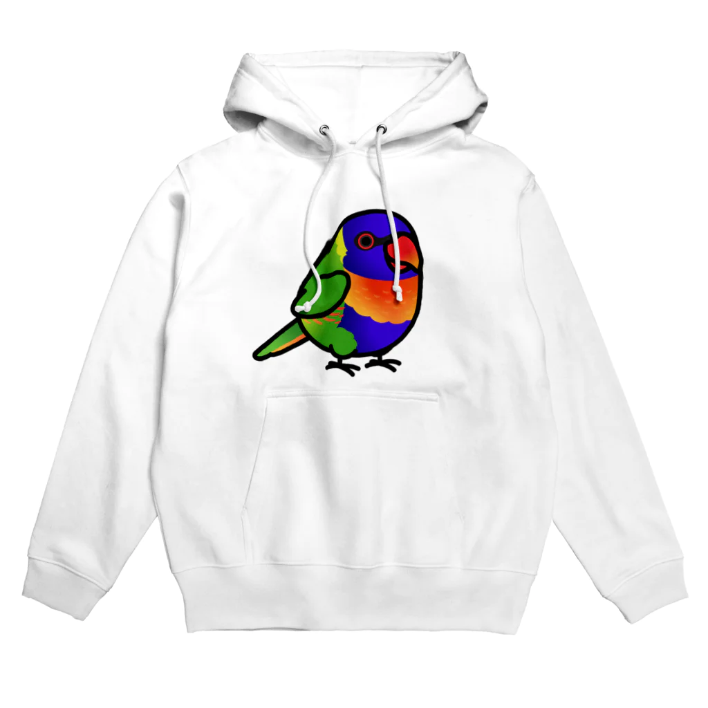 Cody the LovebirdのChubby Bird ゴシキセイガイインコ　ロリキート Hoodie