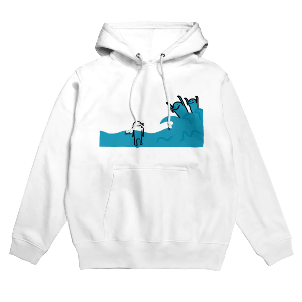 イルカニソゲソの【イルカニソゲソ】波ニソゲソ Hoodie