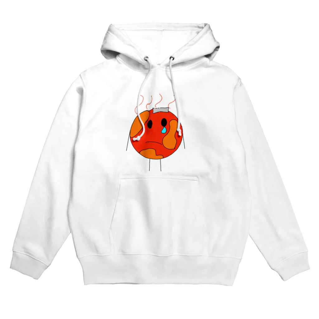 １年間ショップの温暖化しちゃった地球君！？🌏 Hoodie