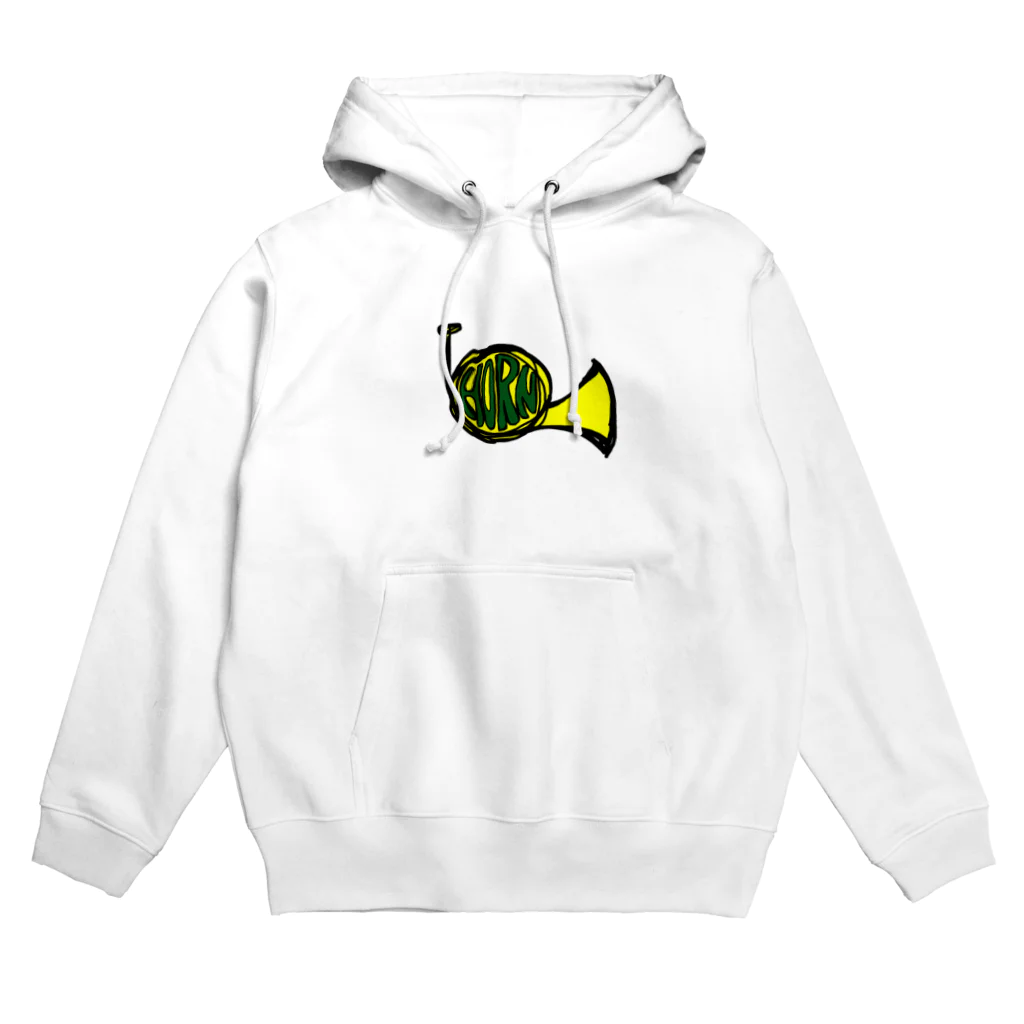 マル音屋のホルンロゴ屋 Hoodie