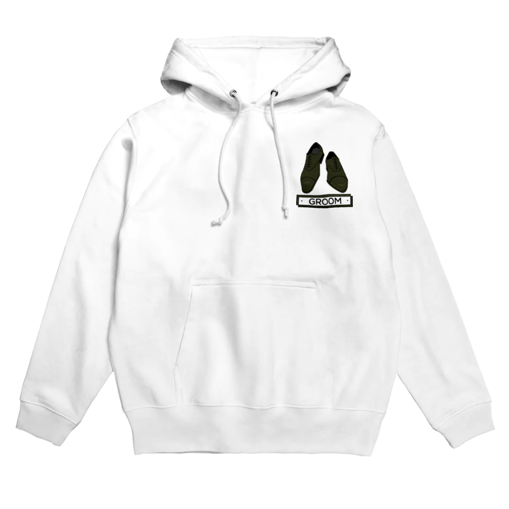 ペアTシャツ屋のシバヤさんのペア(GROOM)シューズ_グリーン Hoodie