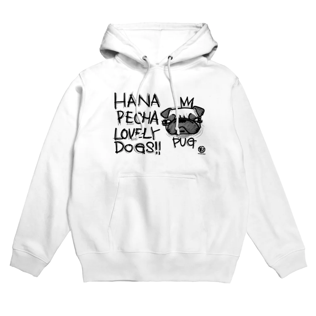 WANS.tokyoの鼻ぺちゃ犬の代表格、最愛なるパグ Hoodie