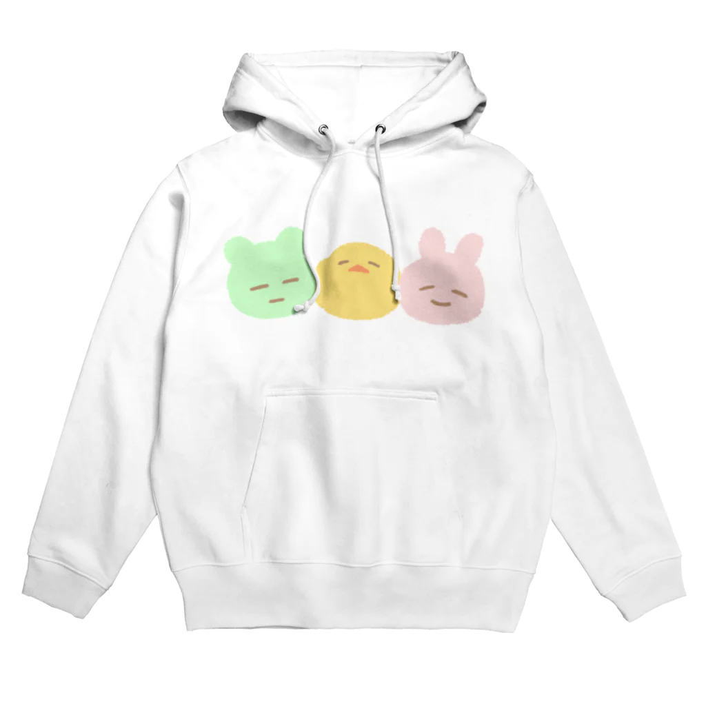 寝坊助ショップのくまさん､ ぴよさん､ うさぎさん Hoodie