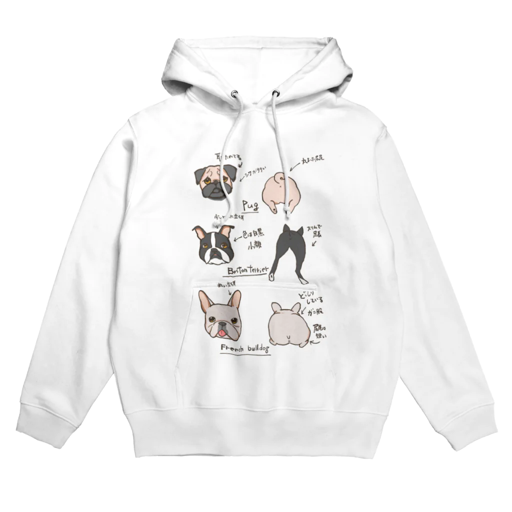 Johnny Houseの鼻ぺちゃ犬の見分け方 Hoodie