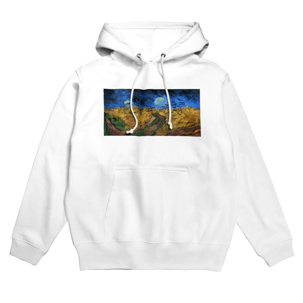 Art Baseのゴッホ / 1890 / Wheatfield with Crows / Vincent van Gogh Hoodie