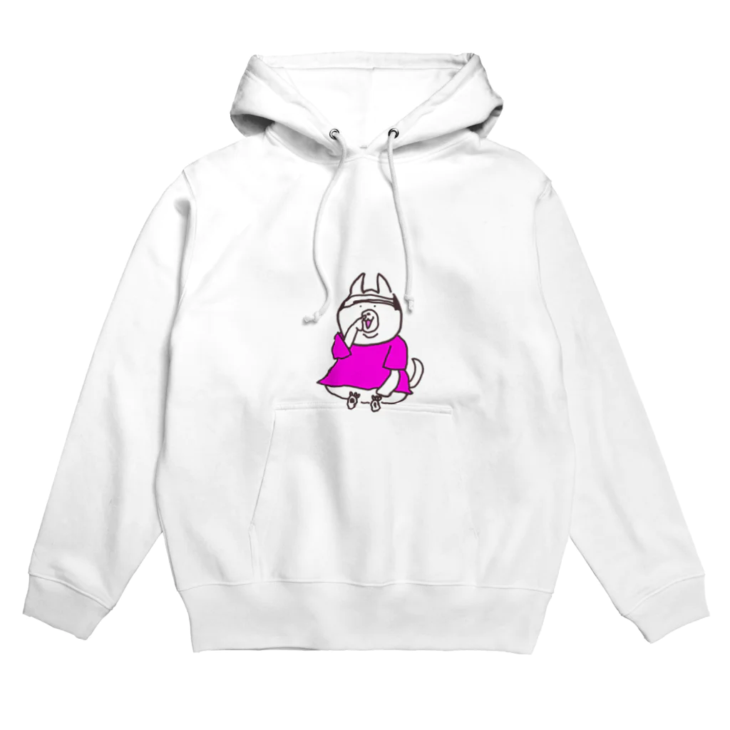 こんぺい工房の鼻ほじりながらボーッとするバーコード犬 Hoodie