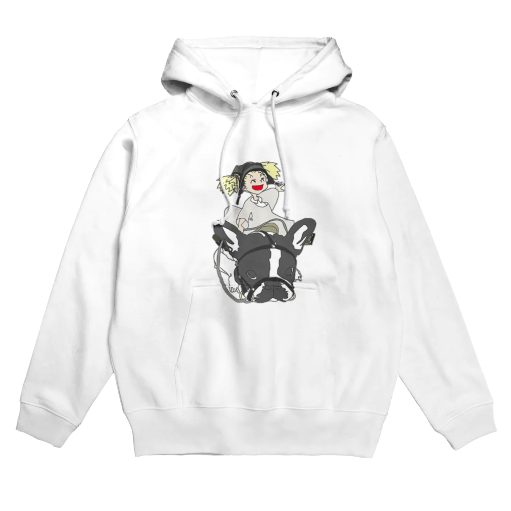 ★いろえんぴつ★の犬と少女 Hoodie