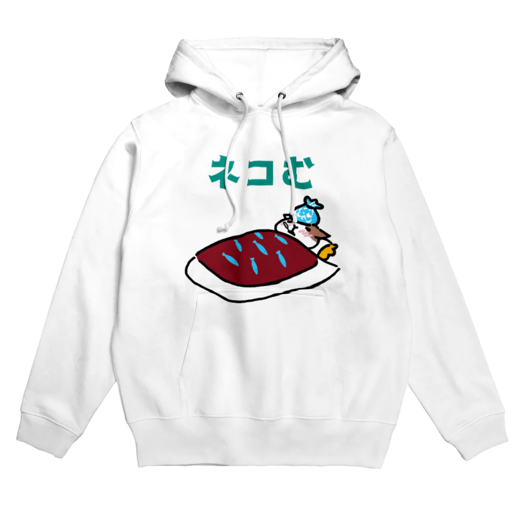 K′z SHOPの寝込むネコ Hoodie