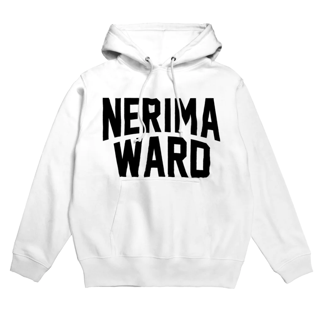 JIMOTOE Wear Local Japanの練馬区 NERIMA WARD ロゴブラック Hoodie