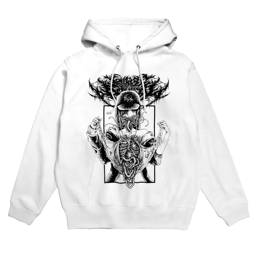 【Carnage Society】のGORE GIRL6(MONOWHITE) Hoodie