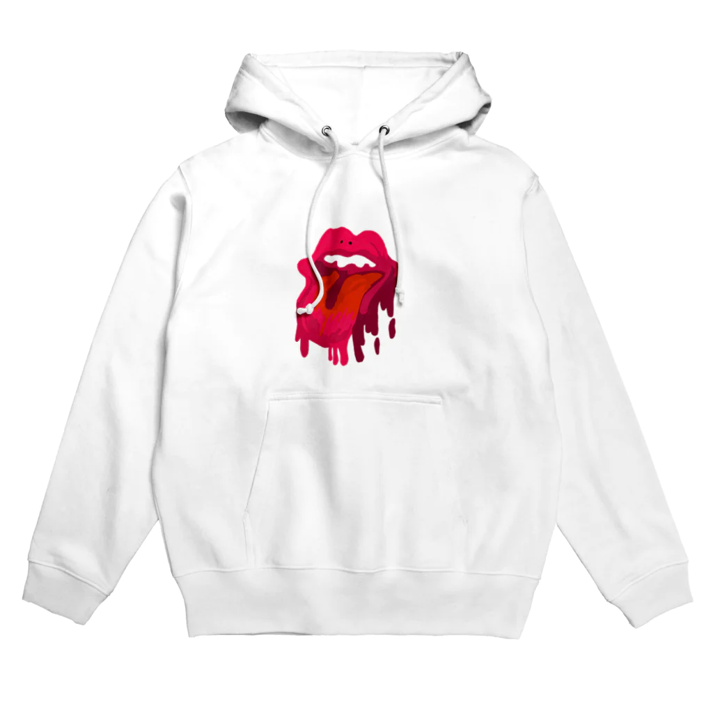 ぐにゃんじROCKのぐちゃっとしたくちびる Hoodie