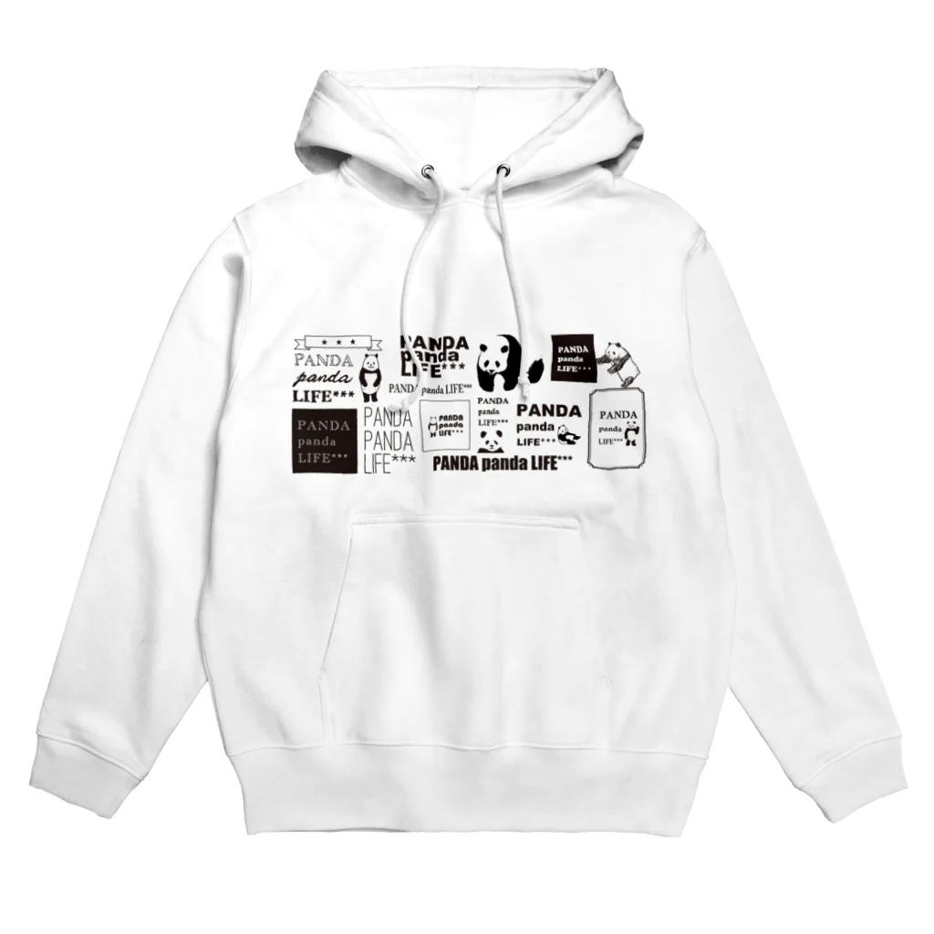 PANDA panda LIFE***のロゴロゴ　パンダ Hoodie