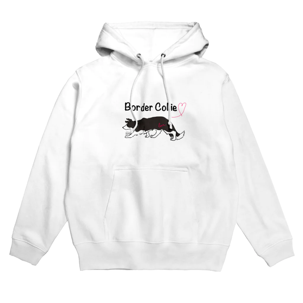 Chinagiのボーダーコリー（ブラック） Hoodie