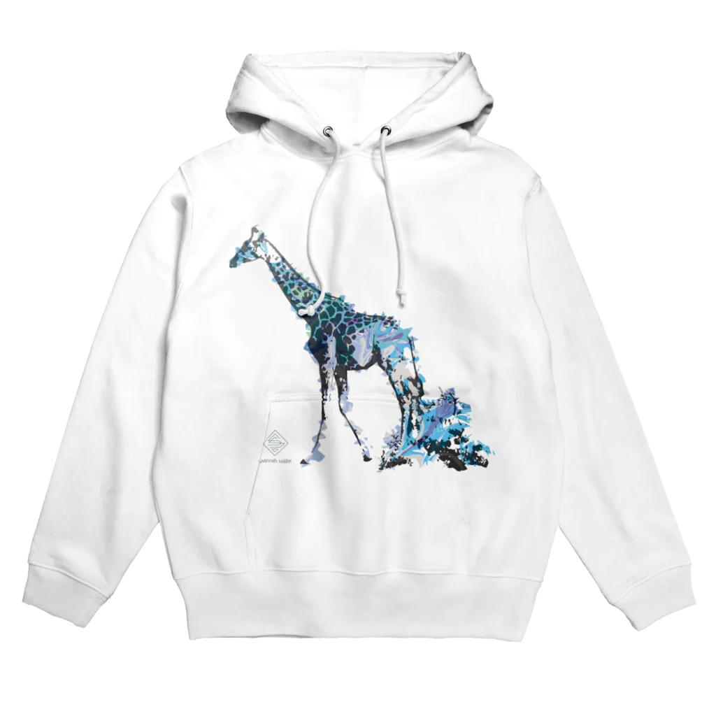 savannah soldierのマーブルシリーズ ジラフ Hoodie