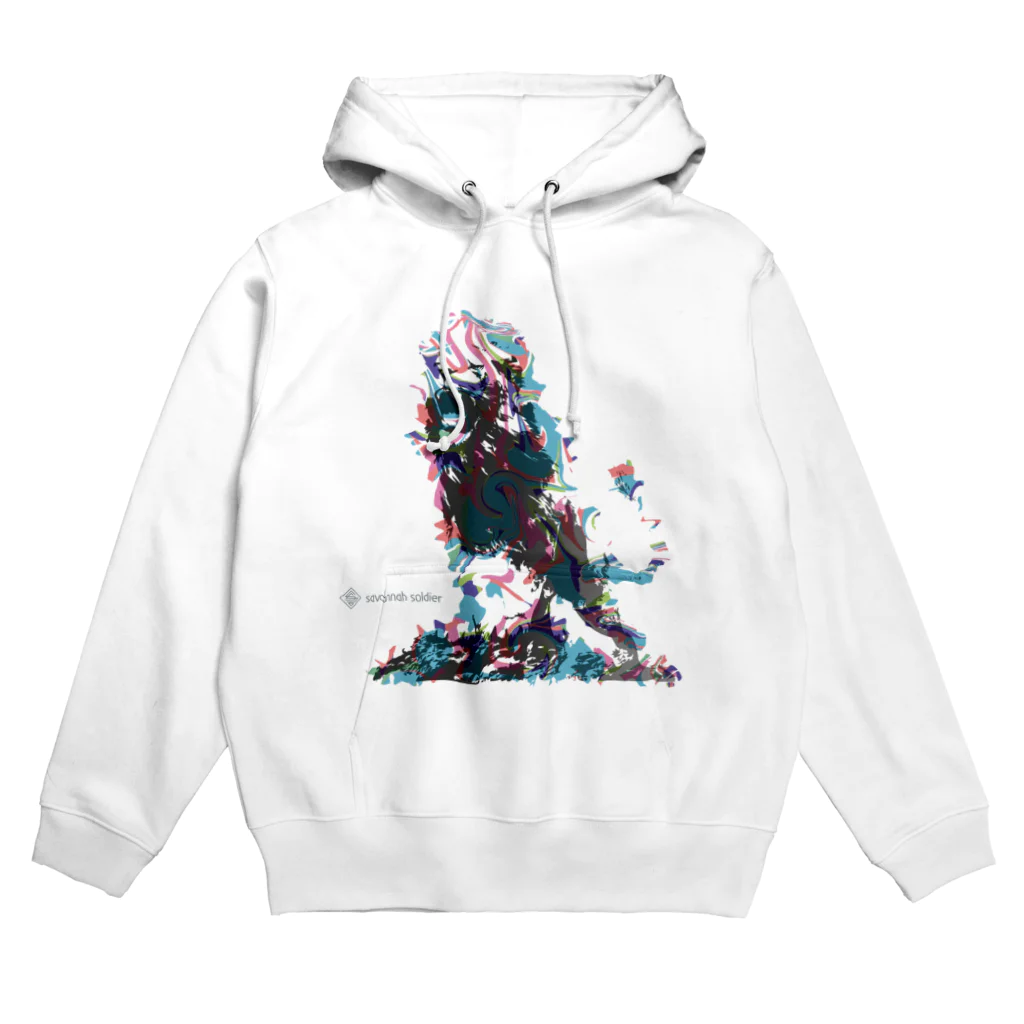 savannah soldierのマーブルシリーズ ライオン Hoodie