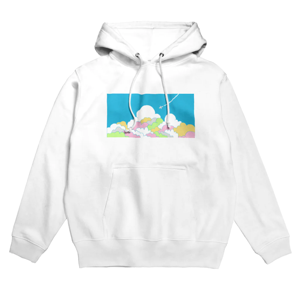 のぐちさきの入道雲とひこうき雲 Hoodie