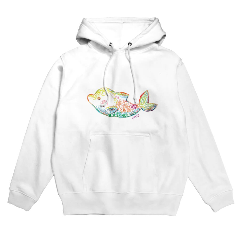 memo  (めも)のクレパス  イルカ Hoodie