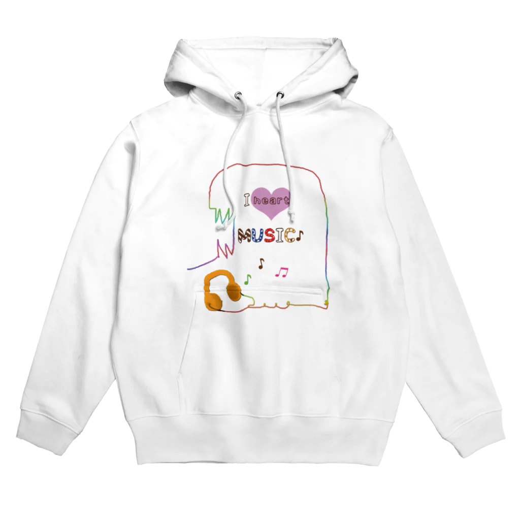 lifejourneycolorfulのアイハート ミュージック Hoodie