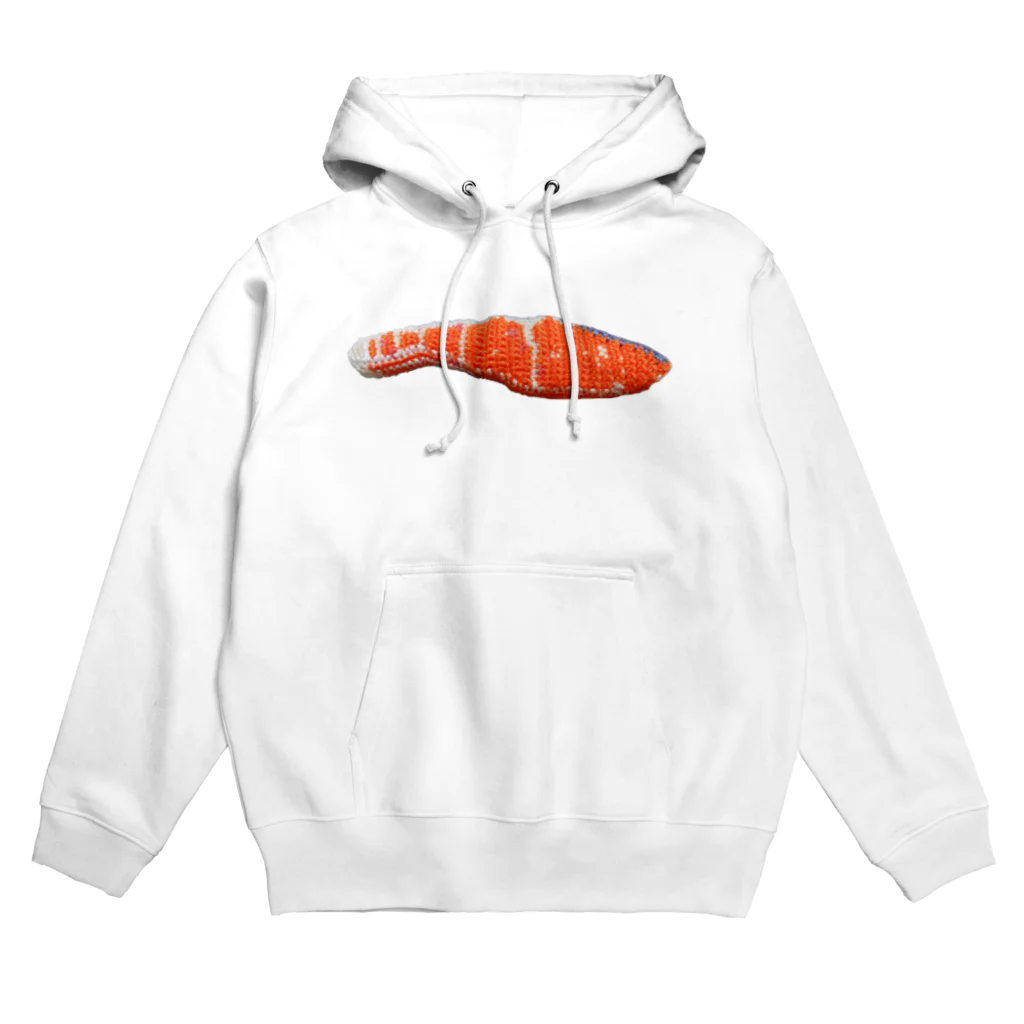 SHOP AKAONIの毛糸で編んだ鮭 Hoodie