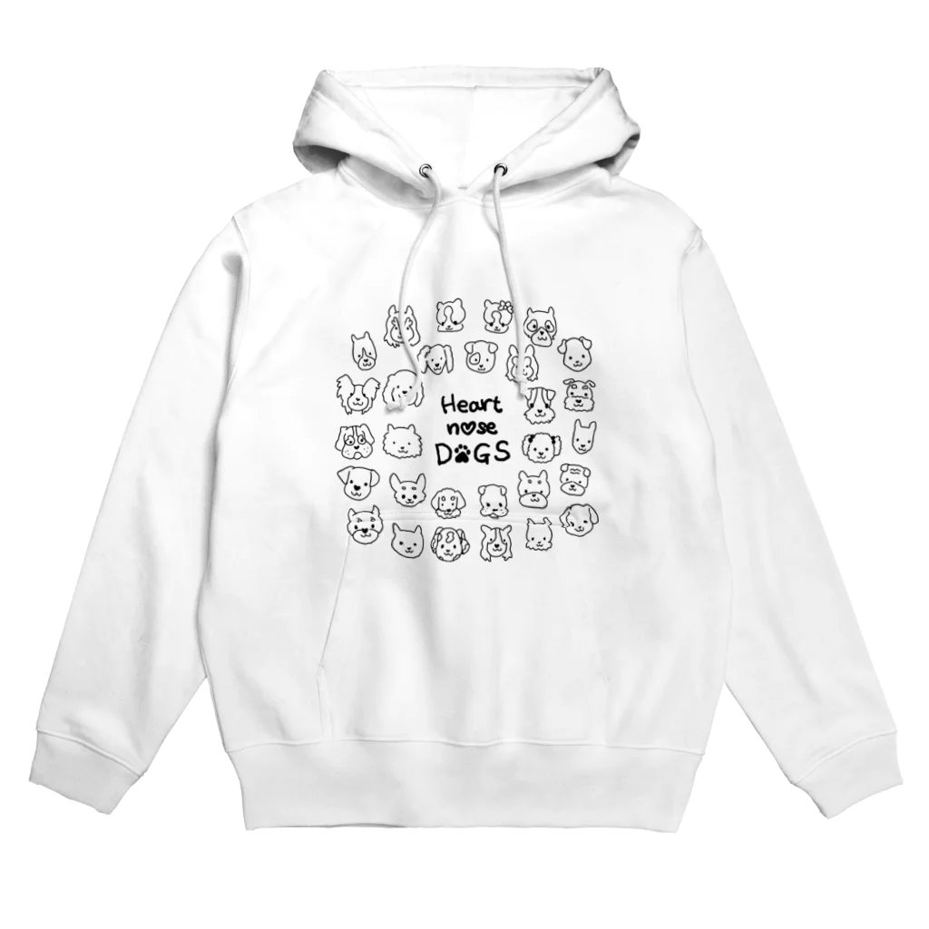Heart nose DOGSのHeart nose DOGS（丸型） Hoodie