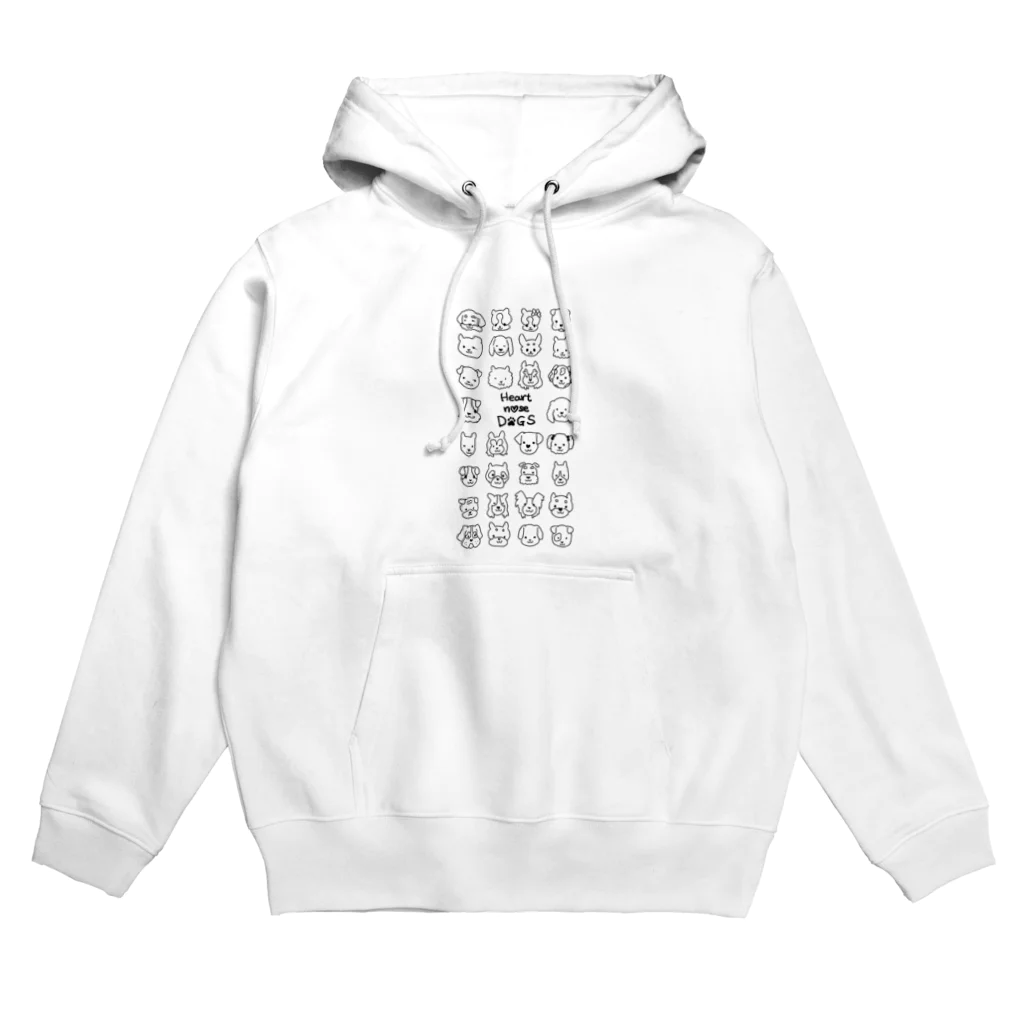 Heart nose DOGSのHeart nose DOGS（縦長） Hoodie