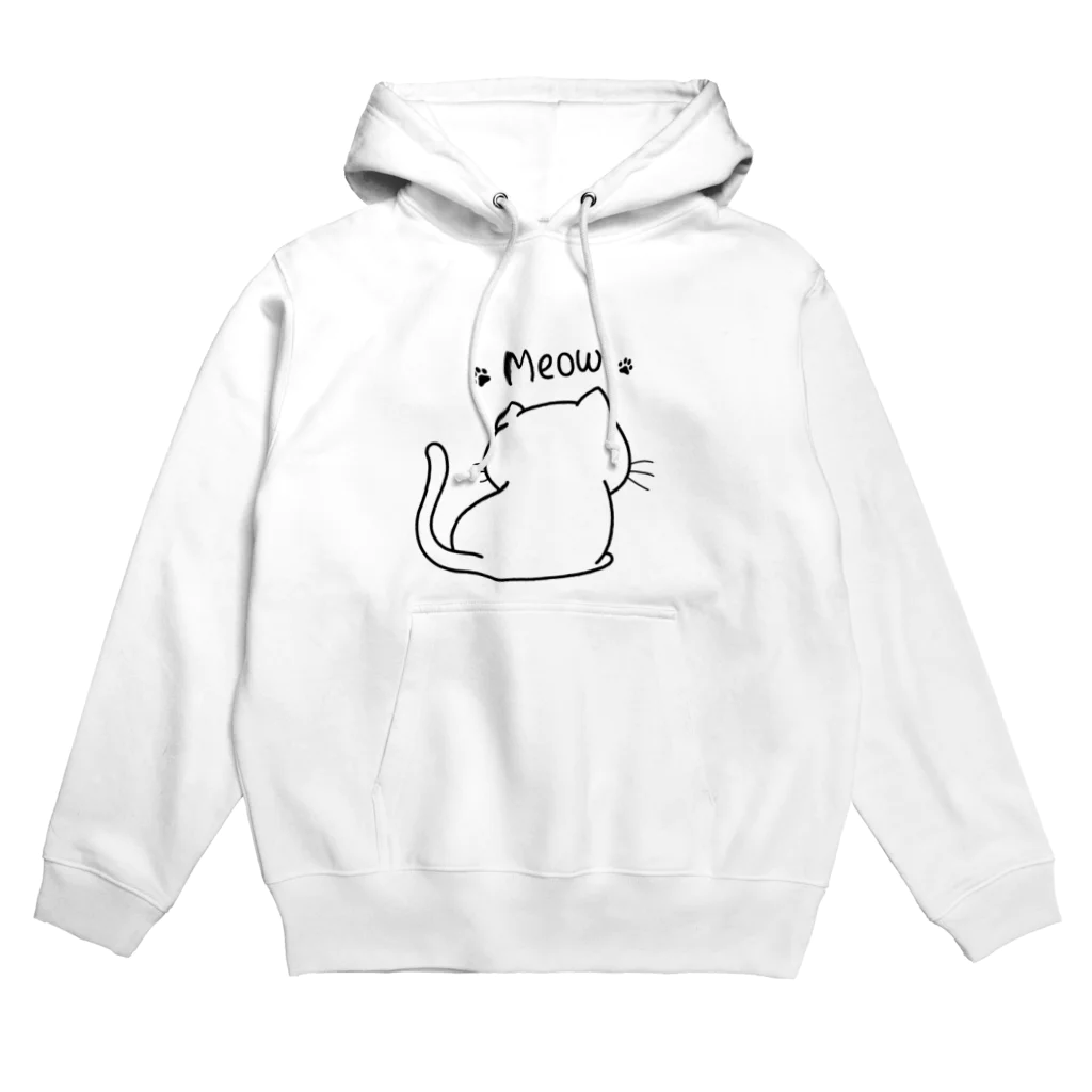 Links-Tの白猫後ろ姿 Hoodie