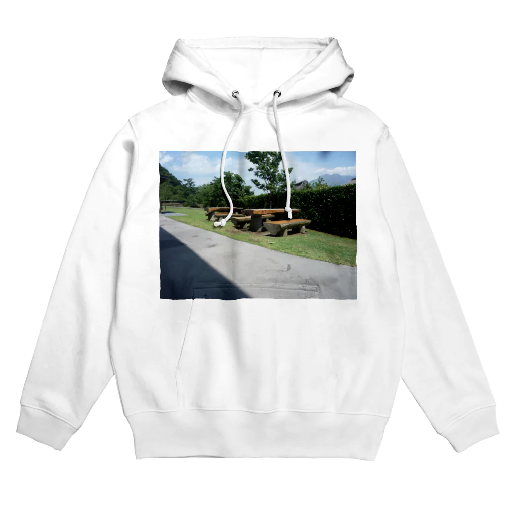 吉原教室の仙巌園のベンチ Hoodie