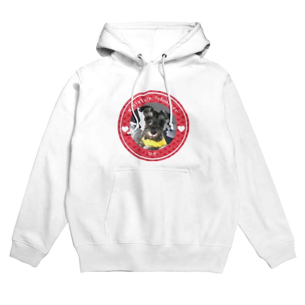 cheluseeのミニチュアシュナウザー　ロゼ Hoodie