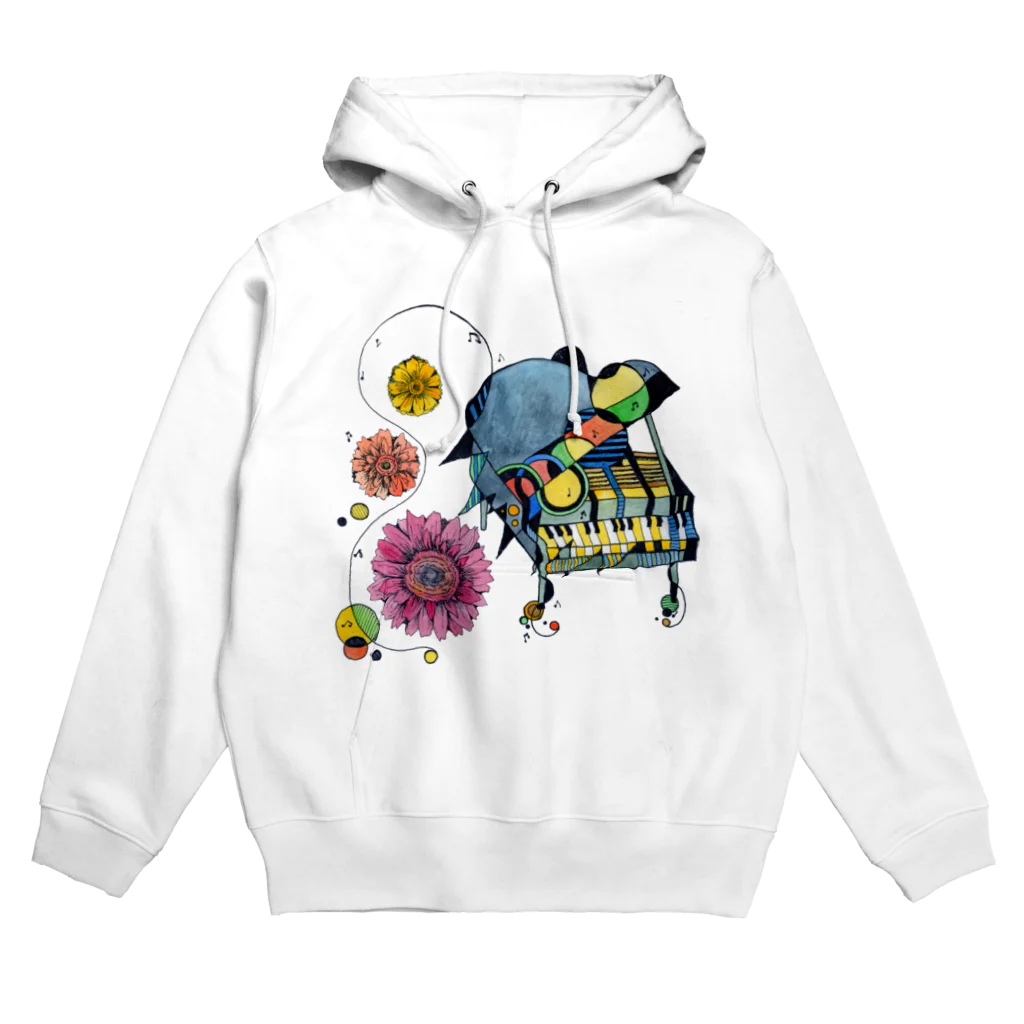 Sound Shop Misayukiのピアノとガーベラ Hoodie