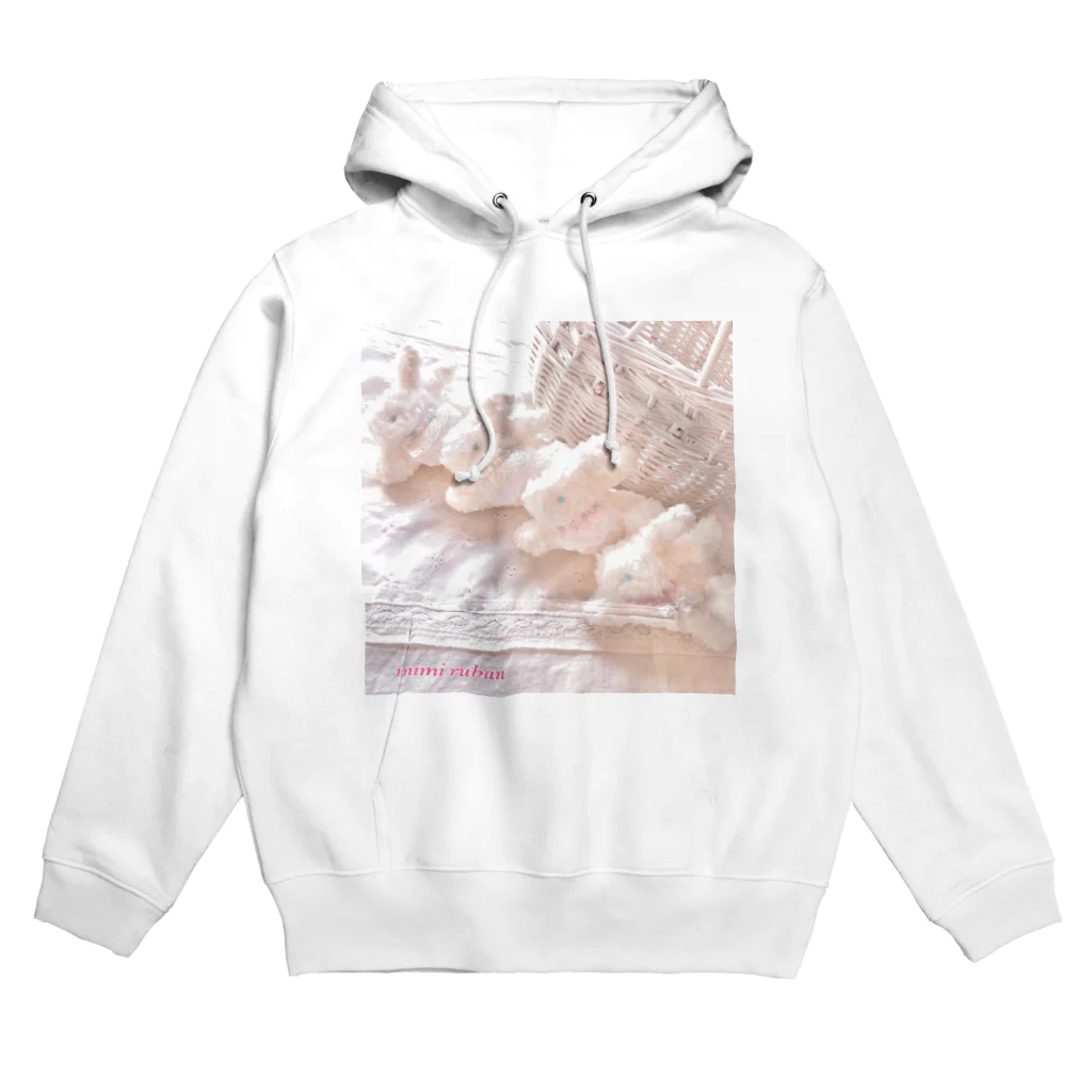 yoppiのCotton candy rabbit Hoodie