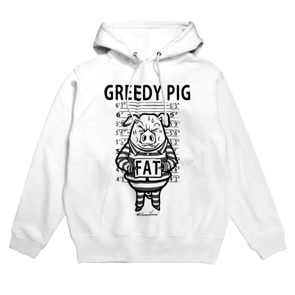 TOMOKUNIのGREEDY PIG パーカー