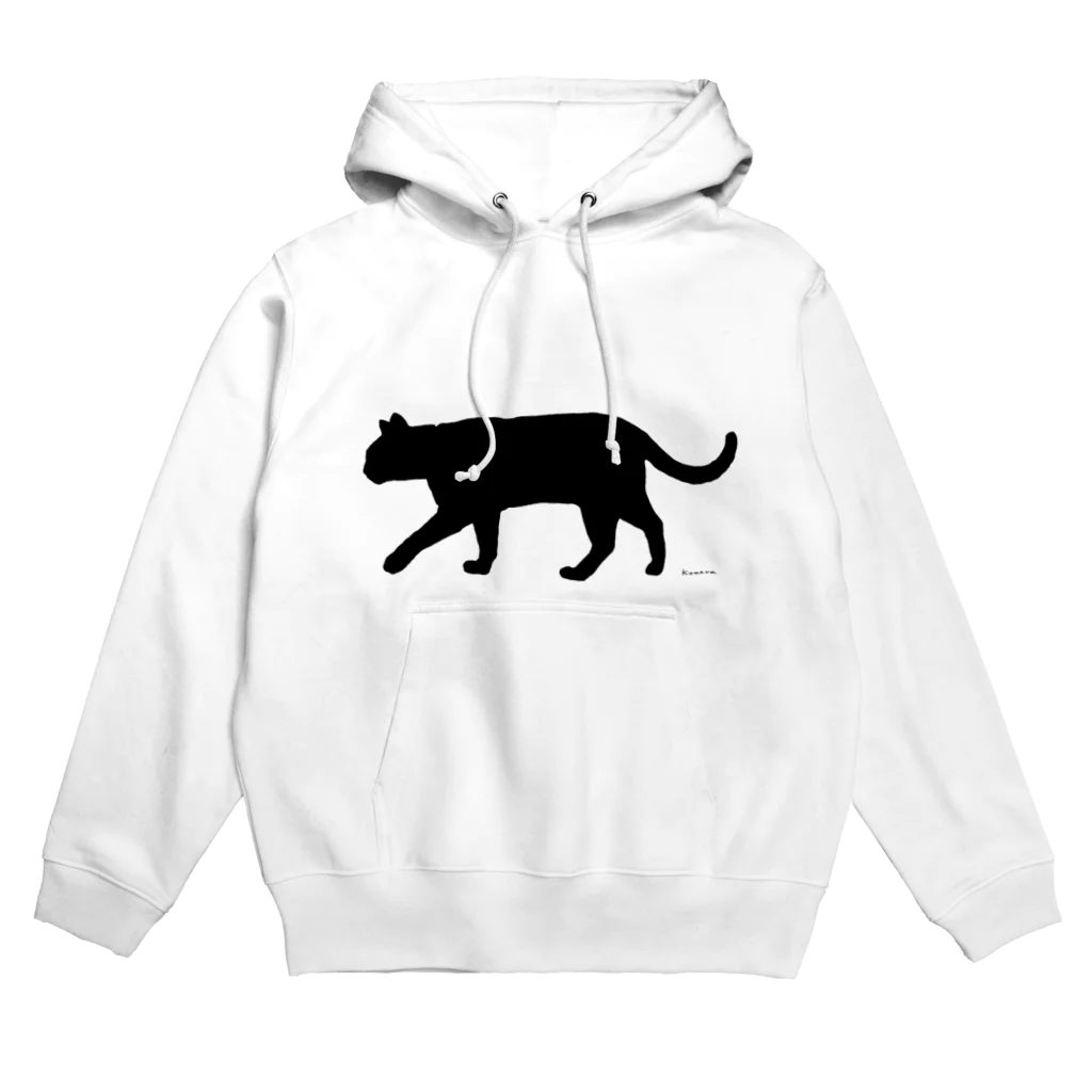 姫ONE工房の猫シルエット（BLACK） Hoodie