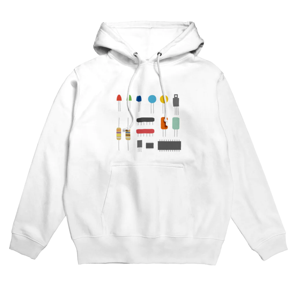 mansooonの電子パーツみたいなやつ Hoodie